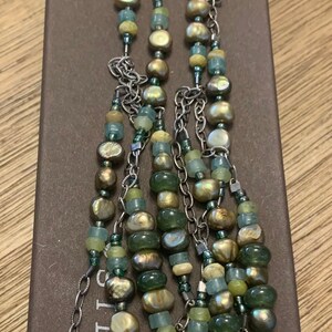 Collier Silpada En Argent Sterling Et Labradorite - Longueur 60 Pouces, Neuf Avec étiquettes