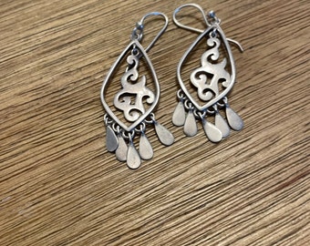 Silpada Designs Swirl Dangle Earring Retired Sterling 925 Chandelier Earring Mother Birthday Gift Her Christmas Collectible Designer Jewelry