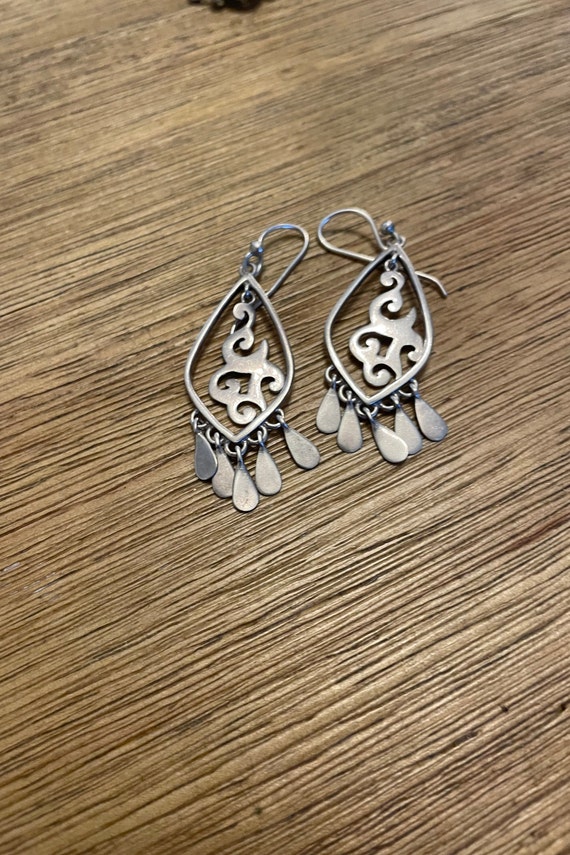 Silpada Sterling Silver Swirl Dangle Earrings - Retired Designer Jewelry