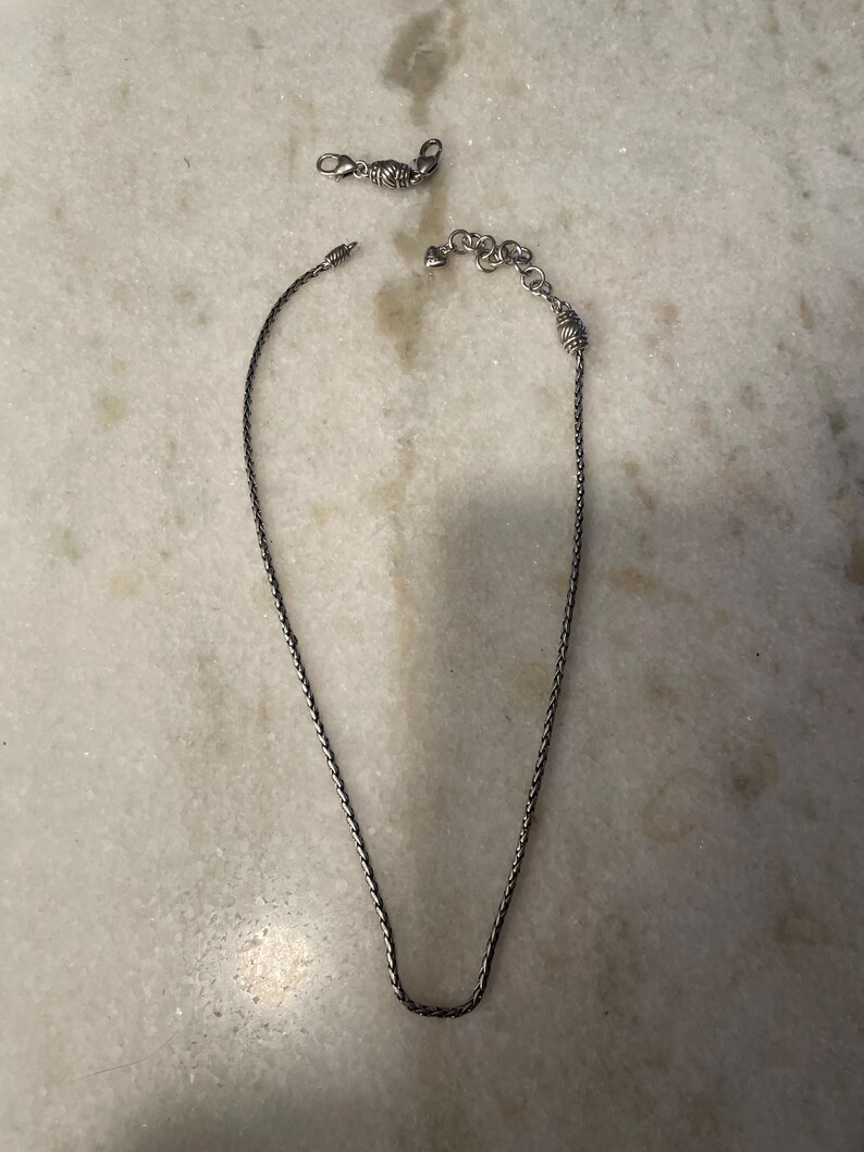 Vintage Brighton Heart Necklace: Silver Plate CZ Designer Jewelry immagine 7