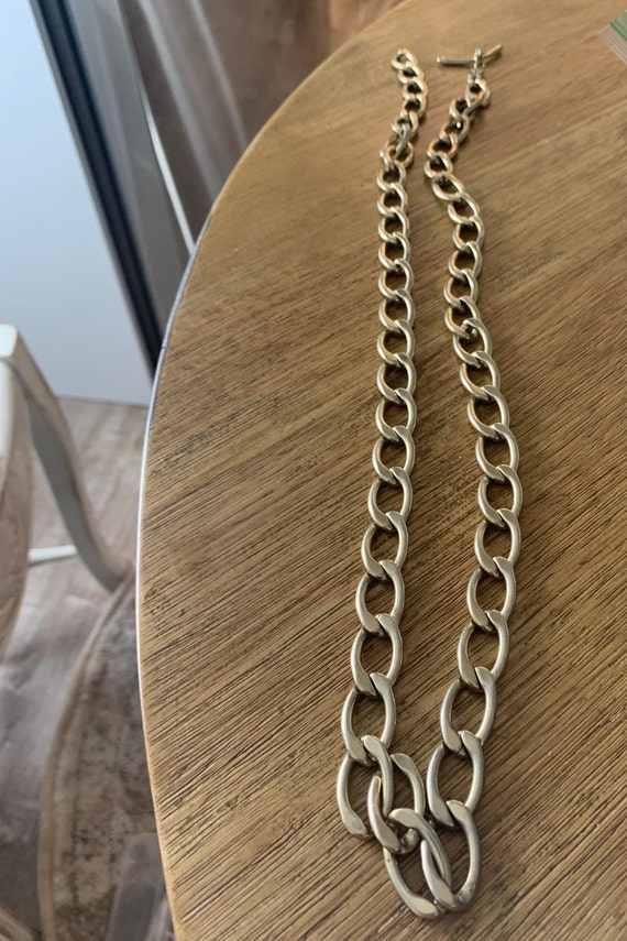 Vintage Monet Gold Triple Chain Link Statement Collar 1970s For Sale at  1stDibs | monet chain, monet gold chain, monet jewelry necklace