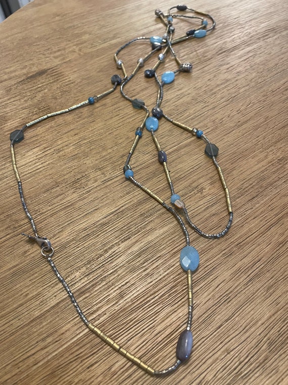 SILPADA Jewelry Retired Blue & Gray Stones Beaded… - image 2