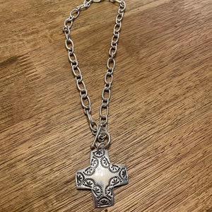 Silpada Sterling Silver &quot;Virtuosity&quot; Cross Necklace 17&quot; Bridal Wedding Mother&#39;s Birthday Gift for Her Prom Collectible Designer Jewelry