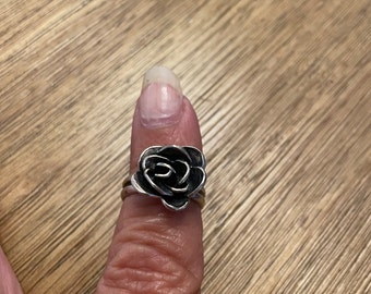 Silpada Sterling Silver 925 Rose Ring Size 7 Mother Birthday Valentine Gift Her Christmas Collectible Everyday Minimalist Jewelry