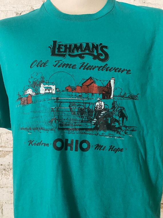 1990s Lehman’s Hardware Store T-Shirt Kidron Ohio… - image 2