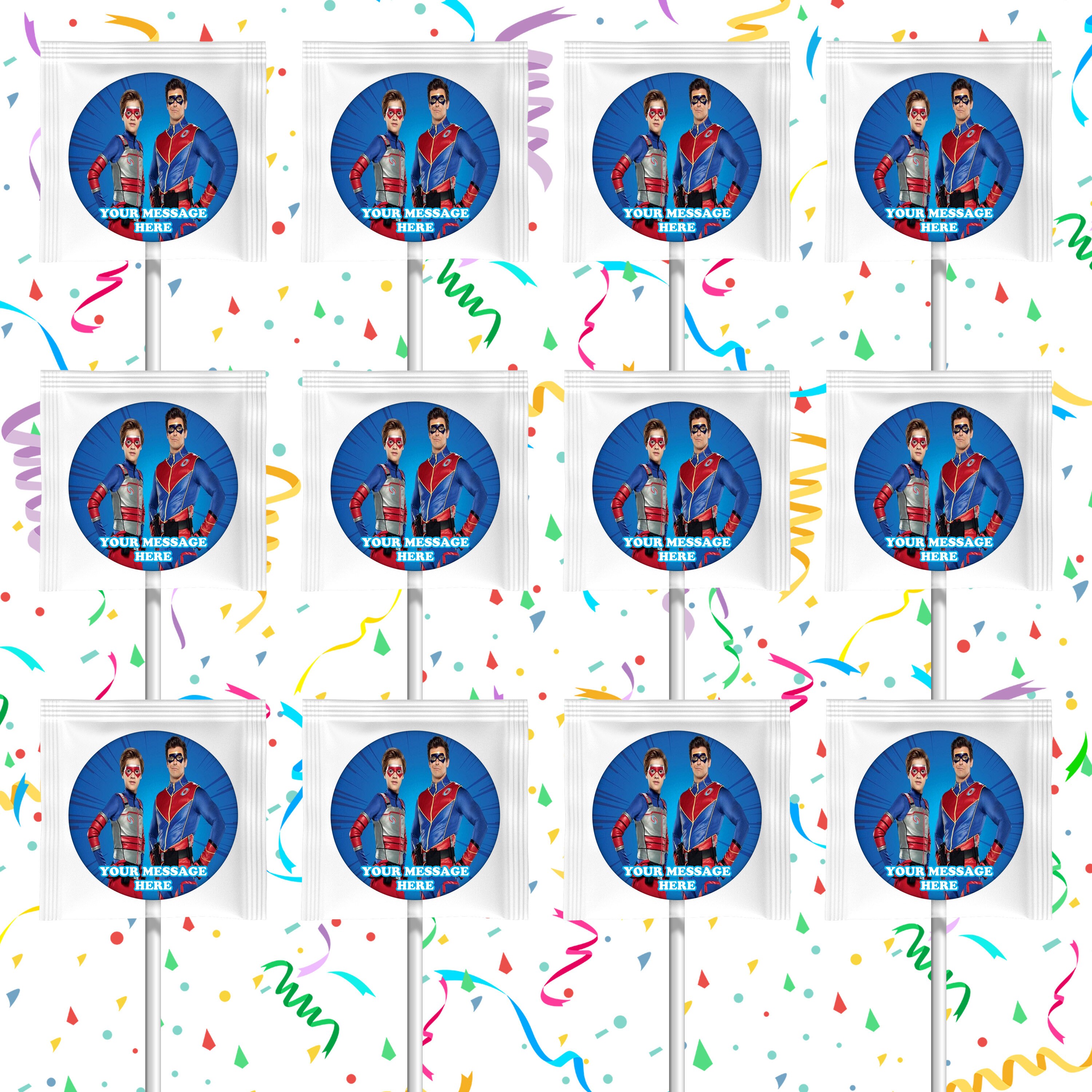 Henry Danger Party Favors Supplies Decorations Lollipops 12 Etsy