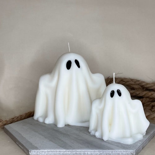 Ghost Candle Boo Halloween Decorations Halloween Gift Etsy