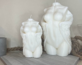 Winged Angel | Large Torso Candle | Venus
