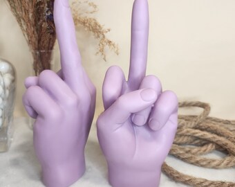 Black Middle Finger Candle