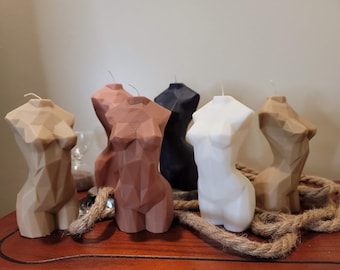Low Poly Large | Torso Candle| Venus