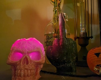 Ghost Skull Candle |Large | Halloween Decor