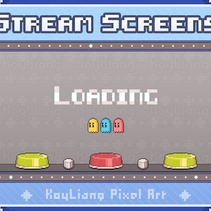 Animated Background for Twitch in Arcade Gaming Theme, Stream Screens Pack - Starting Soon, Be Right Back, Loading Scenes