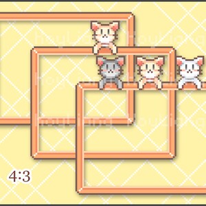Twitch Webcam Overlay With Cute Pixel Kitty Cat Streaming - Etsy