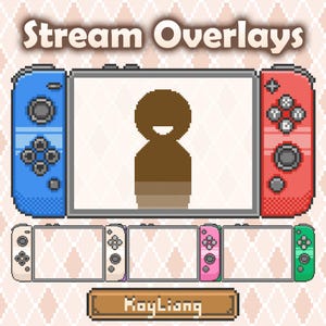 Pixel Stream Overlay: Retro-Spielekonsole, Webcam-Rahmen, Gaming-Streamer-Assets