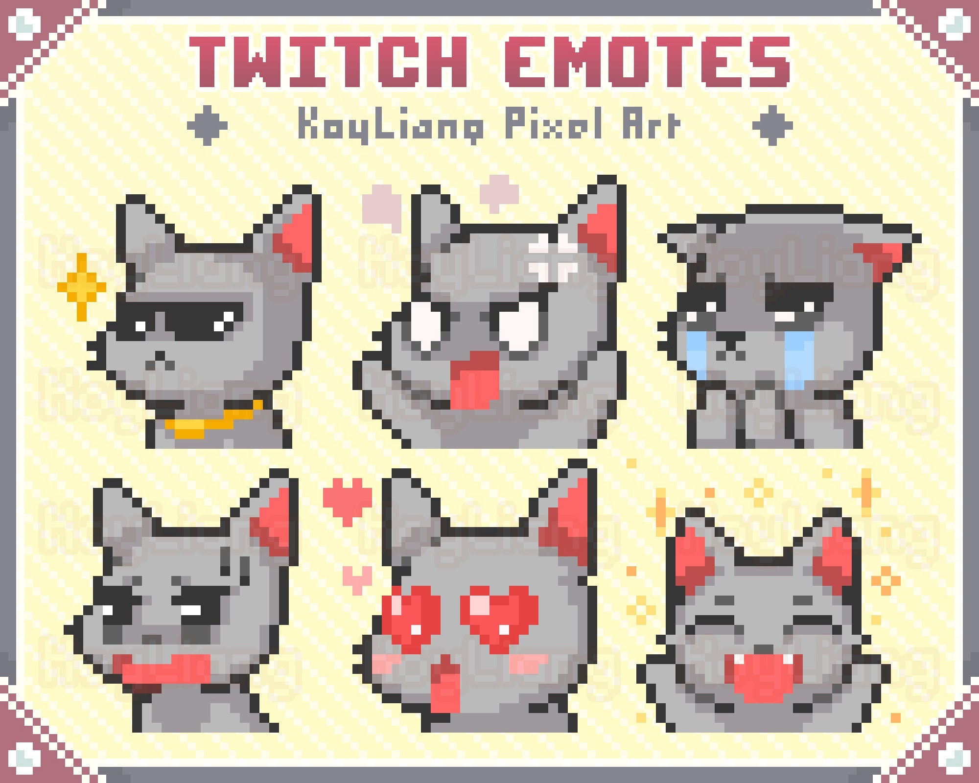 Pop Cat Animated Pixel Art Emote for Twitch, Discord &  | Ready to  use