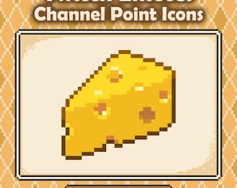 Food Emote: Cheese Icon, Twitch Channel Points