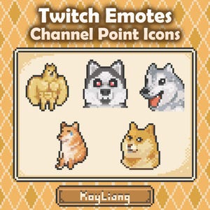 Funny Twitch Emotes: Pixel Dog Meme Collection