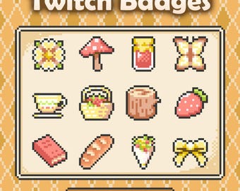 Twitch Sub Badges: Cottagecore Witches Collection
