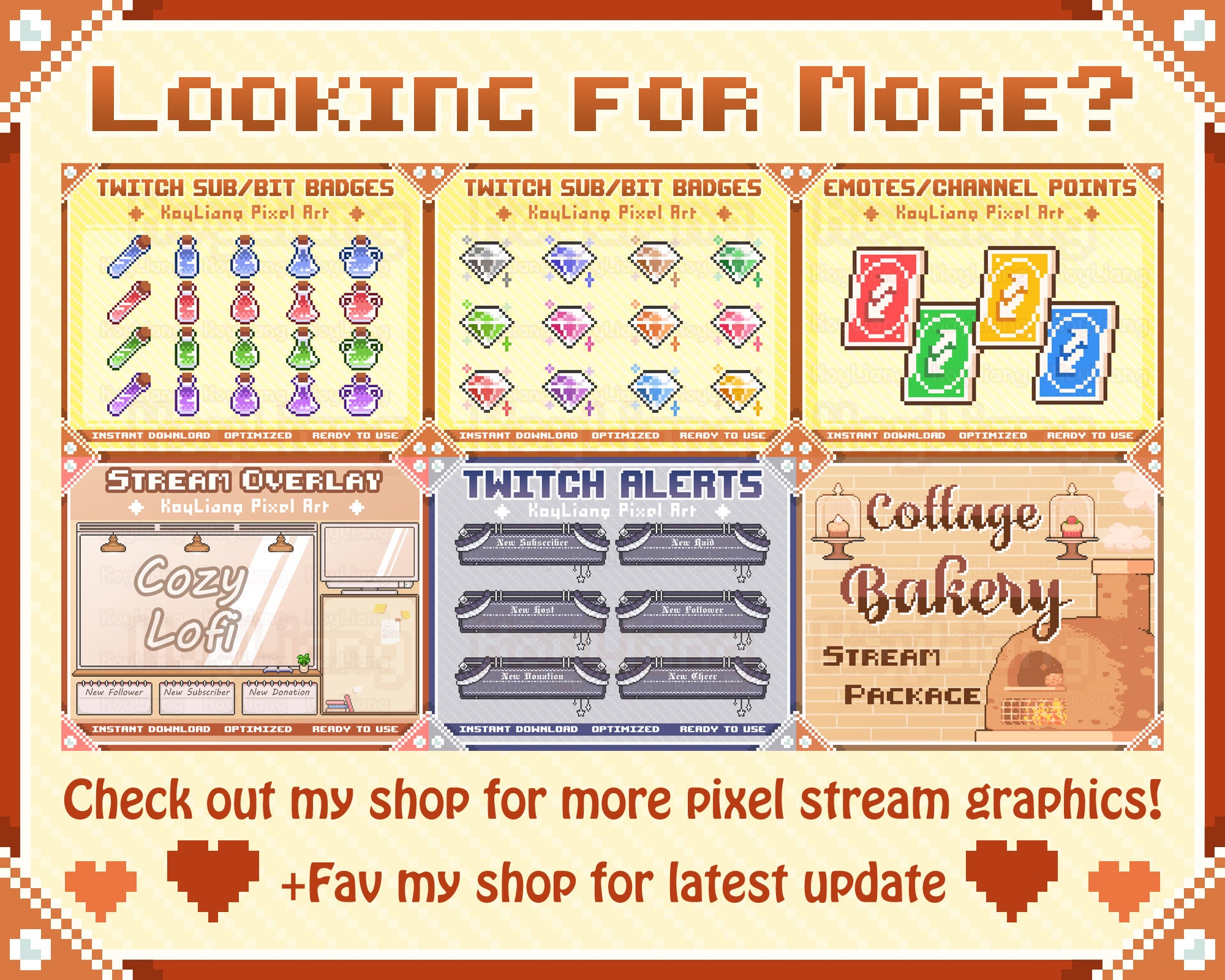 Twitch Sub Badges With Cute Kittens in Retro 8bit Style Pixel Etsy