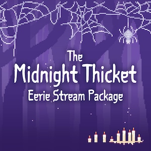 Dark Forest Stream Package, Spooky Magical Theme, Streamer Overlays Bundle