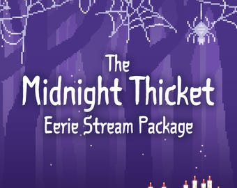 Paquete de transmisión Dark Forest / Tema Gothic Woods para Twitch, YouTube y Kick / Paquete completo para streamers