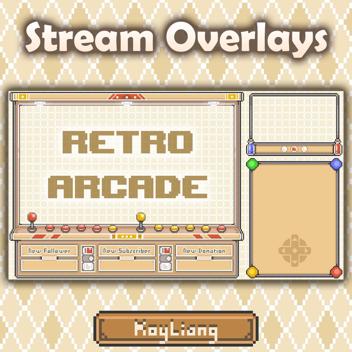Twitch Stream Overlays: Retro Arcade Gaming - Etsy