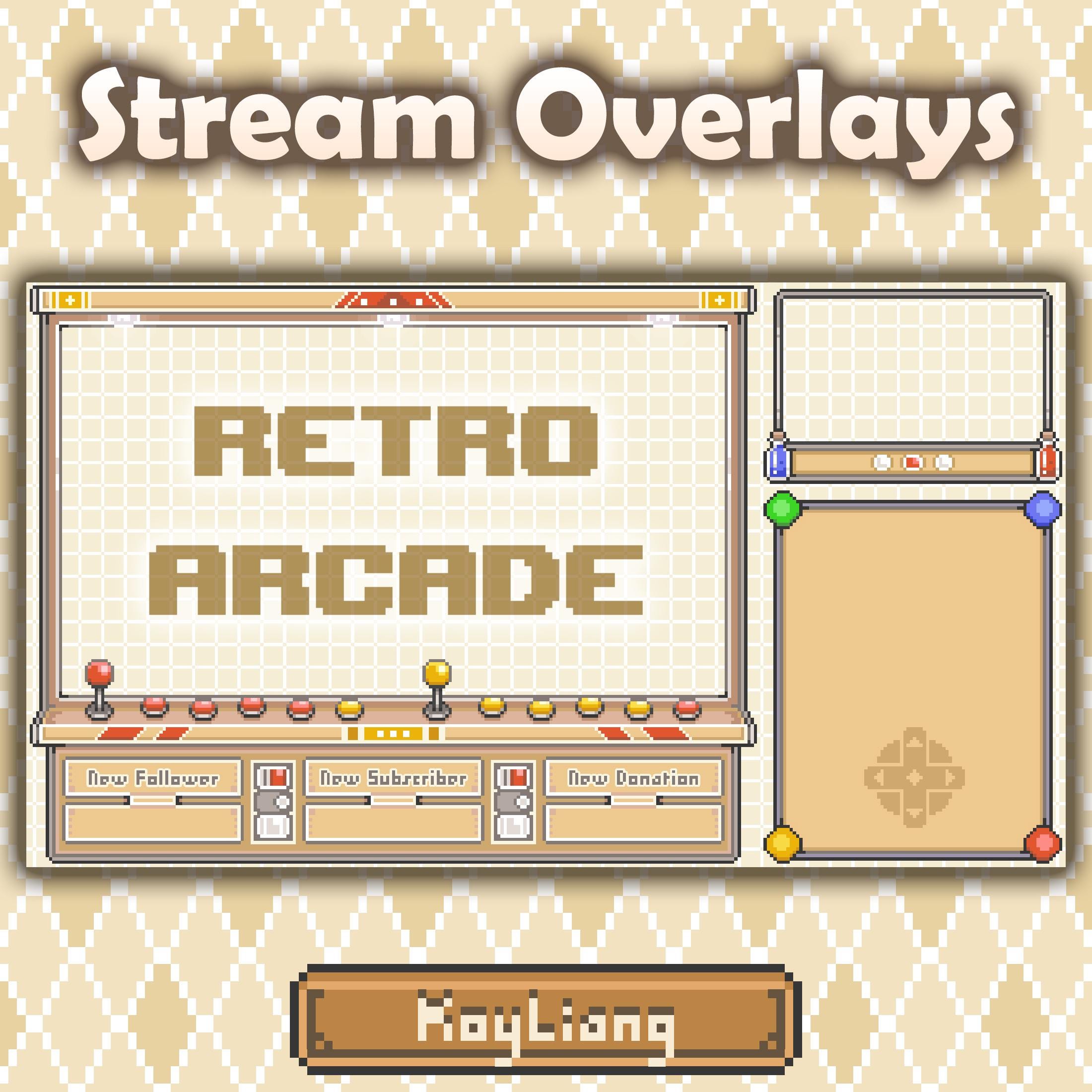 Twitch Stream Overlays: Retro Arcade Gaming - Etsy
