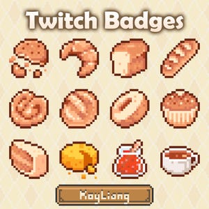 12 Twitch-märken PNG-fil - Bageri, bakverk, bröd