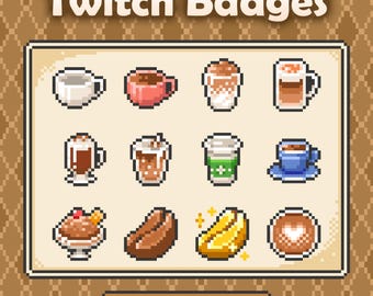 Kaffe-sub-märkespaket, Pixel Twitch-märkespaket