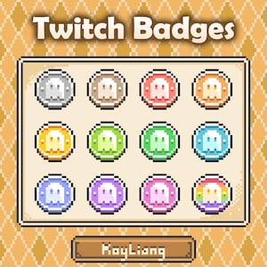 Ghost Coin Sub Badges Package, Money Bit Badges Bundle, Twitch Stream Graphics