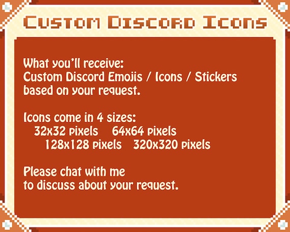 Commission for Discord Emojis & Role Icons Cute Pixel Style, Custom  Stickers, Server Emotes - Etsy