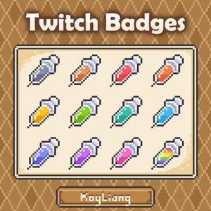 Syringe Twitch Sub Badges: Medical Bit Badges
