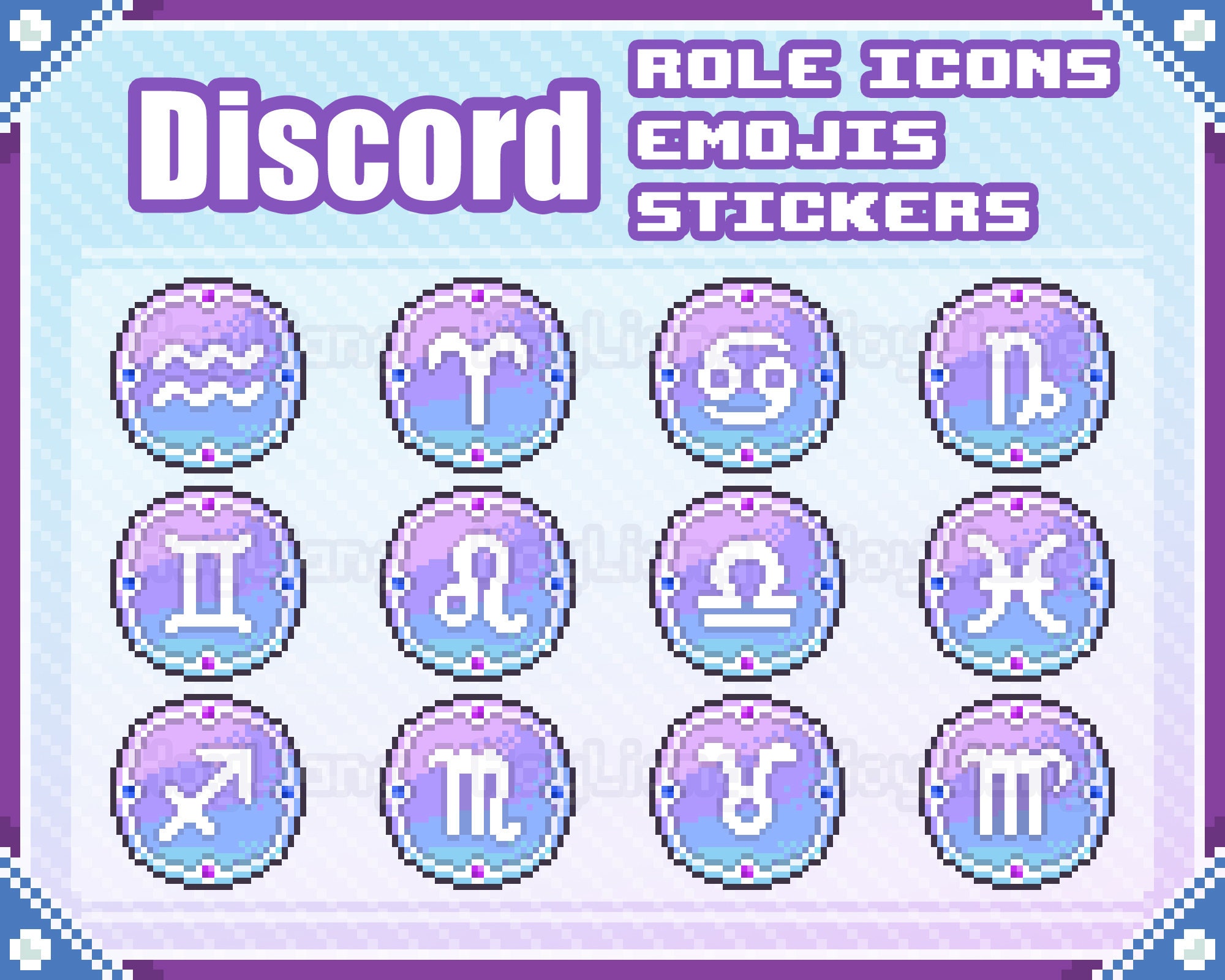 Cute Ghost Discord Role Icons 8-bit Pixel Emojis and Emotes -  Norway