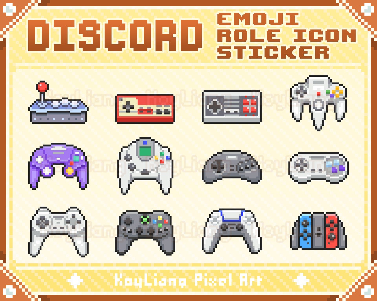 Discord icon pixel art