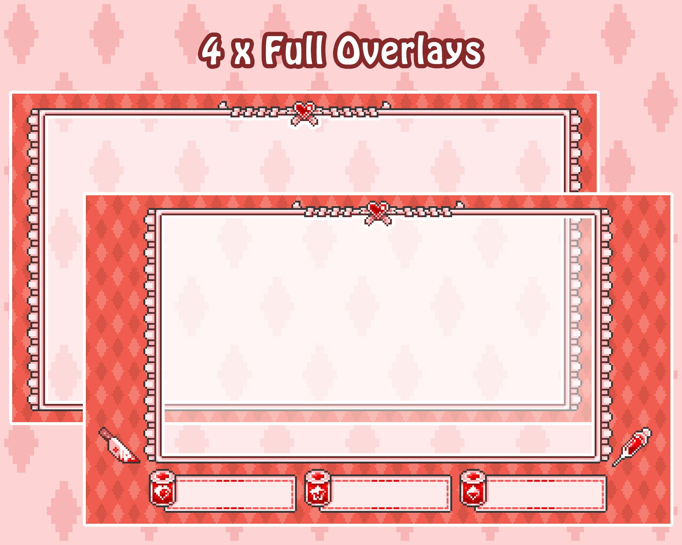 Bloody Nurse Stream Overlays Bundle, Gothic and Spooky Twitch Overlay ...