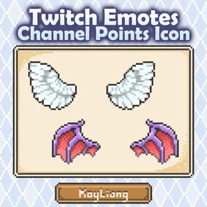 Ali d'angelo e da diavolo: Emote di Twitch / Icone dei punti canale