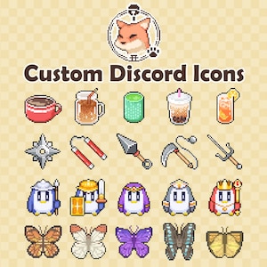 Commission for Discord Emojis & Role Icons - Cute Pixel Style, Custom Stickers, Server Emotes