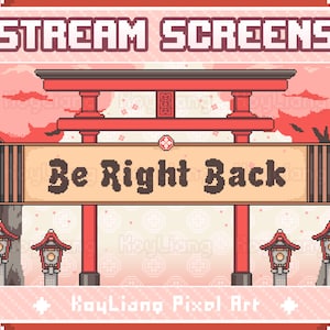 Animated Stream Screens for Streaming Sites! Japanese Style Loading Scenes in Retro Pixel Style