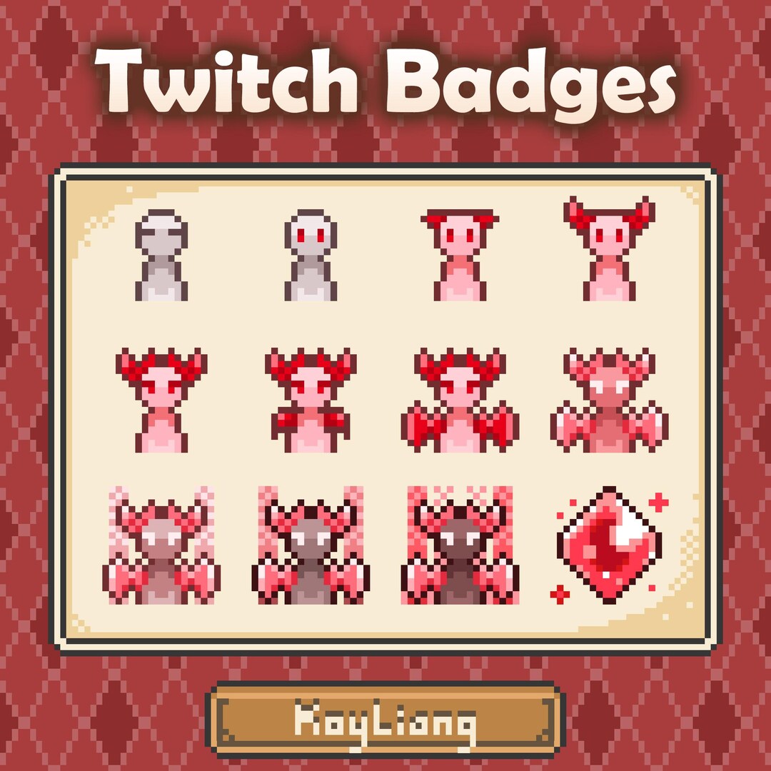 Devil Sub Badges Pack, Evil Bit Badges Package, Little Red Demon - Etsy