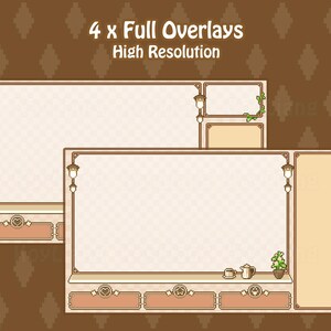 Cute Cafe Coffee Pixel Art Twitch Stream Overlays - Etsy