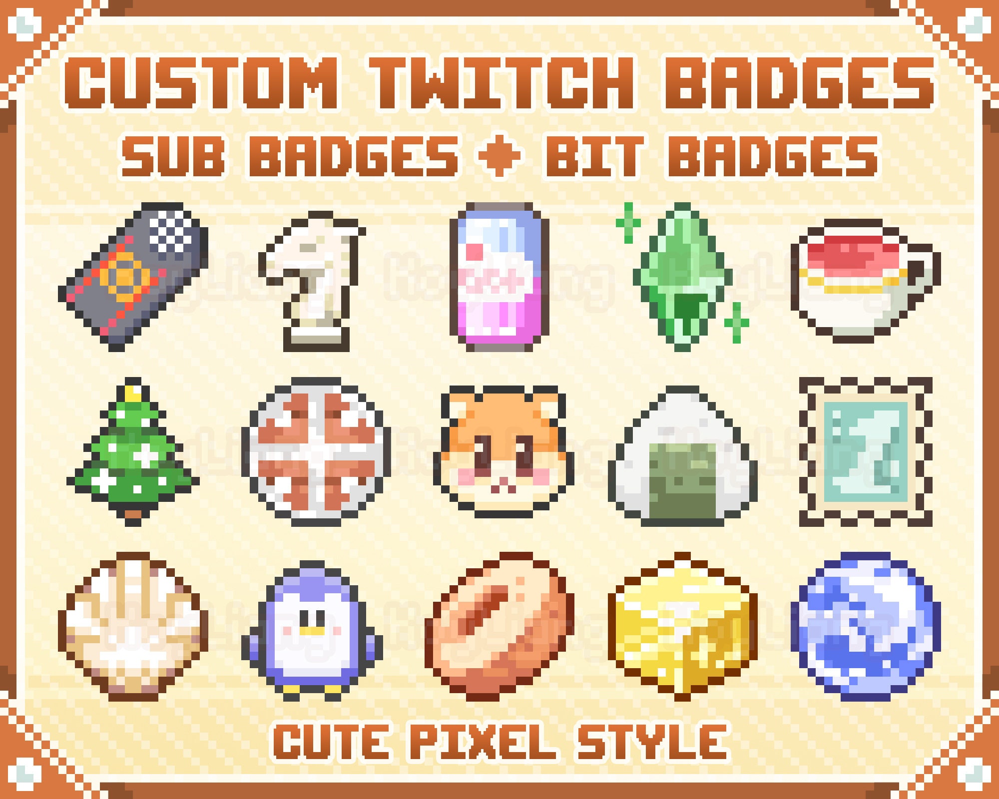 How I Create PIXEL ART Twitch Sub Badges 