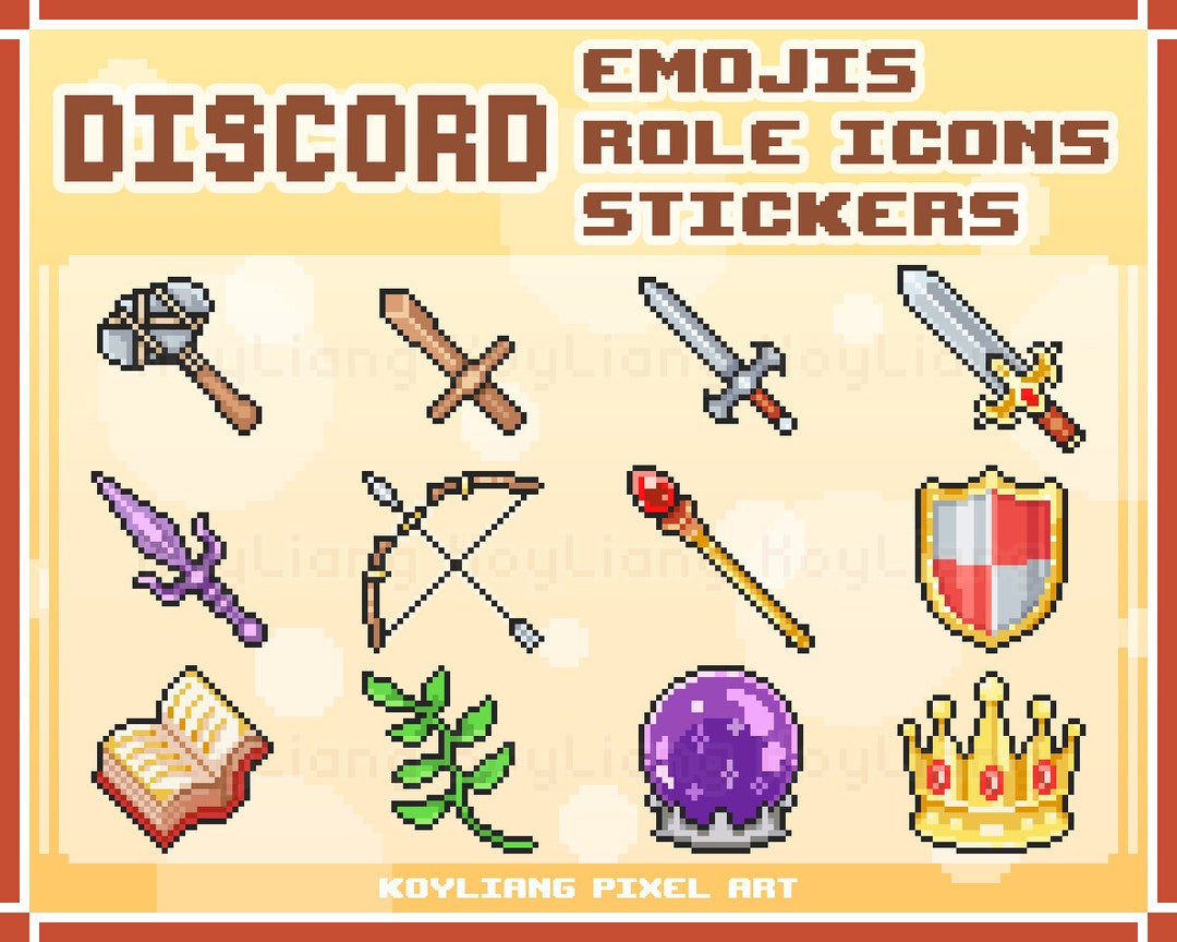 Pixel Discord Role Icons Emoji Package Download (Download Now) 