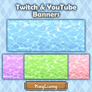 YouTube Banner - Twitch Profile Banners - Aqua Water, Blue Ocean