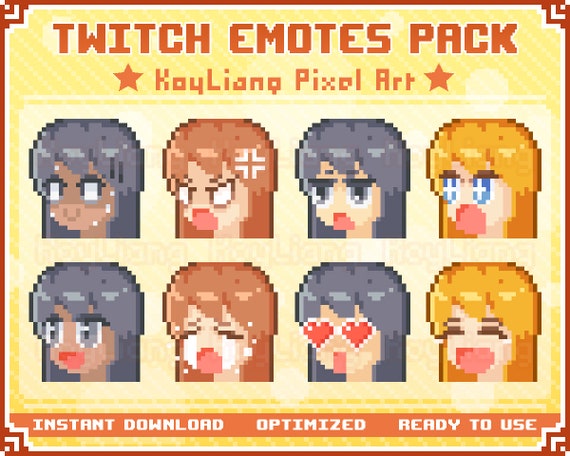 Cute Ghost Discord Role Icons 8-bit Pixel Emojis and Emotes - Norway