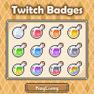 Paquete de insignias de Twitch: Poción de juego, Frasco de cristal mágico