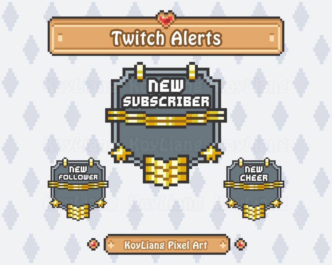 Military Pixel Twitch Alerts Bundle: Army Stream Overlay (digital ...