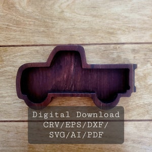 Truck Catchall, CNC File, CRV,DxF,Ai,Pdf,Eps,Svg, Tray Cnc, Cnc File, Vintage Truck, Cnc Router, Digital Download, Vcarve, Cnc, Farmhouse