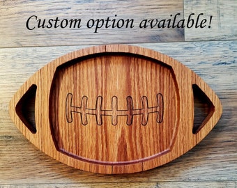 Football Tray, Food Safe, Custom Tray, Catchall, Charcuterie, Football, Tray, Football Party, Football Gift, Football Decor, cheese board