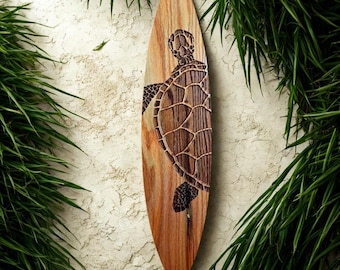 Sea Turtle, Surfboard, Wall Art, Ocean Decor, Turtle, Wall Art, Boho decor, home decor, sign, Surfboard Sign, Beach Decor, Beach House, Sea