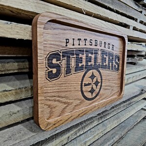 Steelers, Pittsburgh, Catchall Tray, Food Safe, Charcuterie board, cheese board, Steelers Fan, Football, Tray, Serving tray, Steelers gift image 4